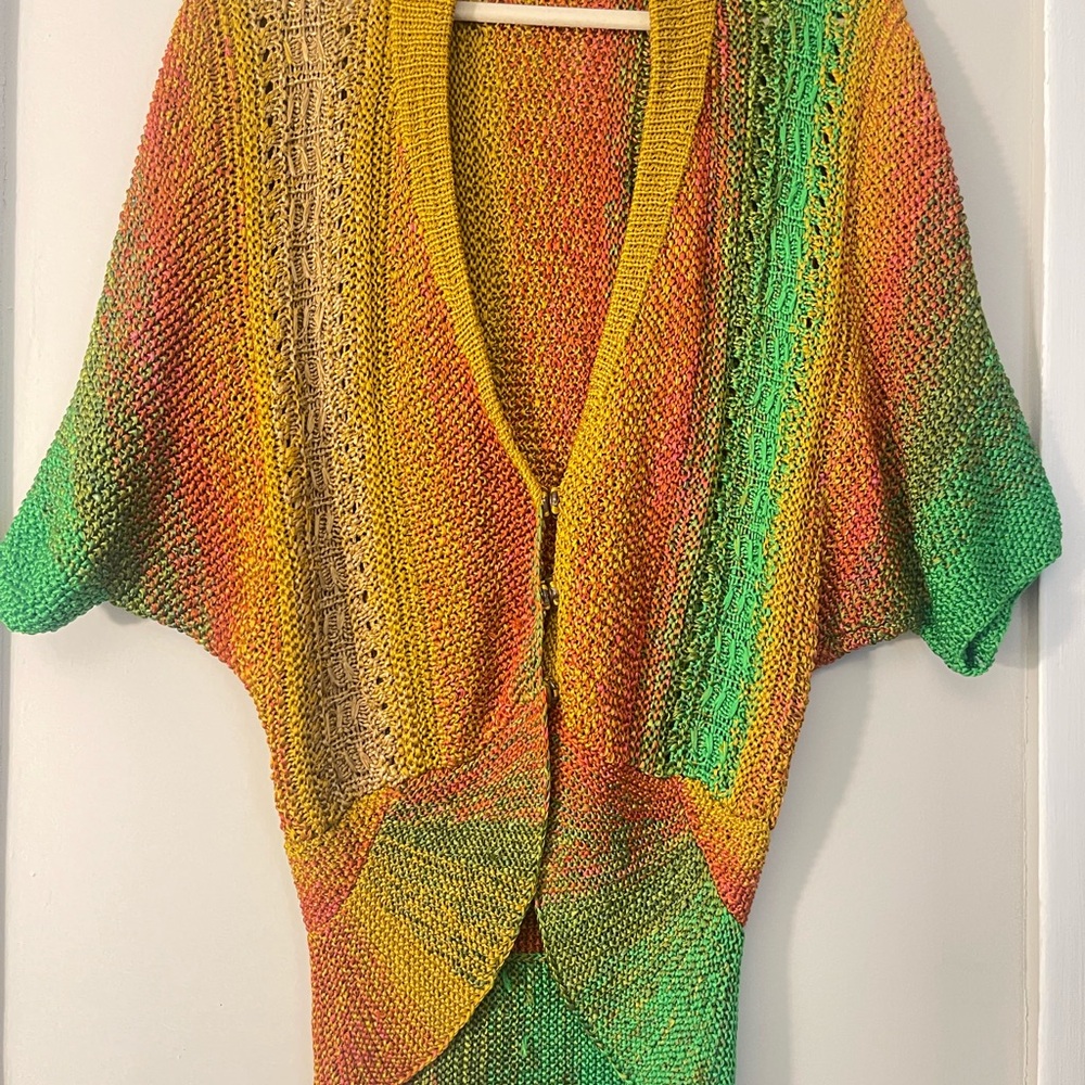 Vintage Oscar de la Renta Ombré 100% Silk Cardigan